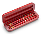Personalized Cherrywood Pen & Pencil Box Set