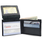 Black Bifold Biker Wallet With Chain