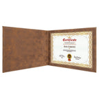 Personalized Rustick Brown Certificate Holder