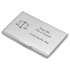 Trust Me ... I'm A Lawyer Engraved Business Card Holder - Executive Gift Shoppe