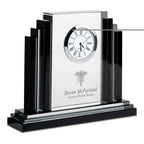 Physical Therapist Personalized Step Design Premier Crystal Clock