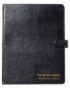 Black & Gold Personalized Portfolio with Notepad