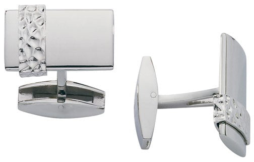 Rage Collection Stainless Steel & Sterling Silver Cufflinks