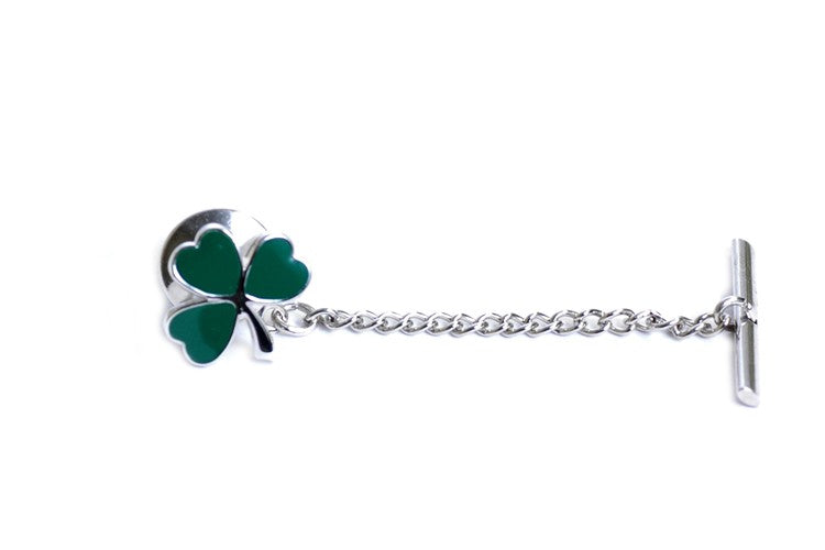Cloverleaf Collection Sterling Silver Tie Tack