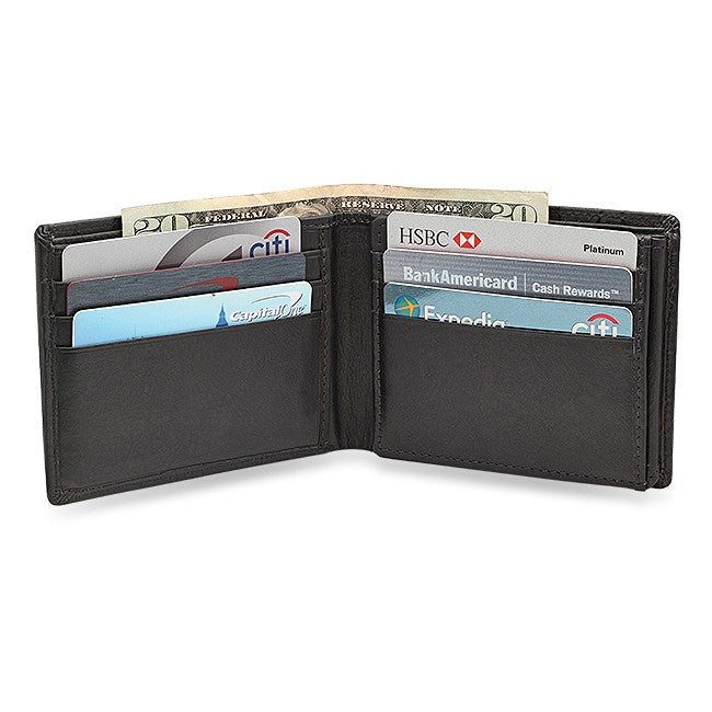 RFID Collection Bifold Wallet With ID Flap