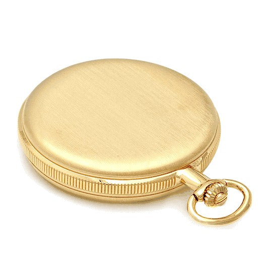 Satin Gold Quartz Pocket Watch & Chain - Executive Gift Shoppe