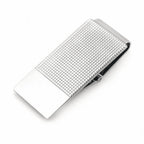 Sterling Silver Textured Money Clip with Hinged Grip - Executive Gift Shoppe