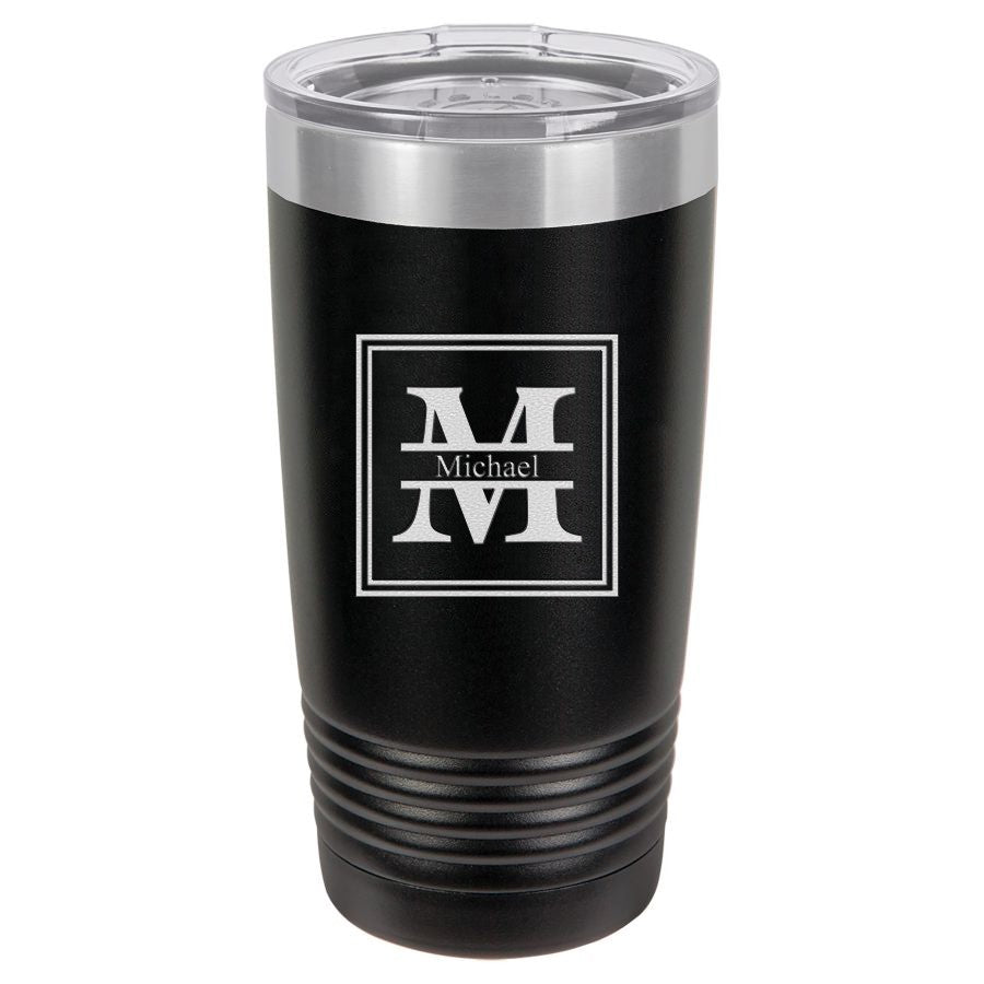 Split Monogram 20 Ounce Black Polar Camel Travel Mug