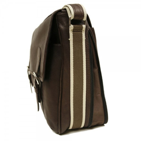 Classic Expandable Messenger Bag by Piel Leather - Free Personalization