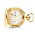 Gold Quartz Charles Hubert Pocket Watch & Chain #3781 - Executive Gift Shoppe