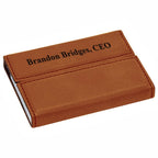 Personalized Rawhide Business Card Case