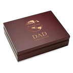 World's Best Dad Rosewood Finish Playing Card Box