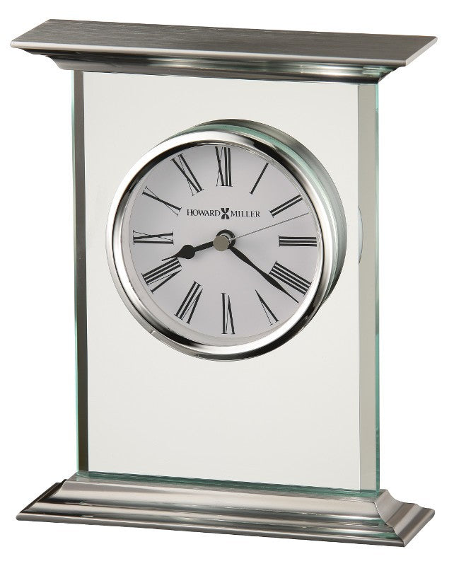 Clifton Glass And Metal Carriage Clock by Howard Miller