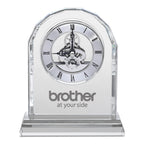 Solid Crystal Personalized Quartz Clock With Arched Top