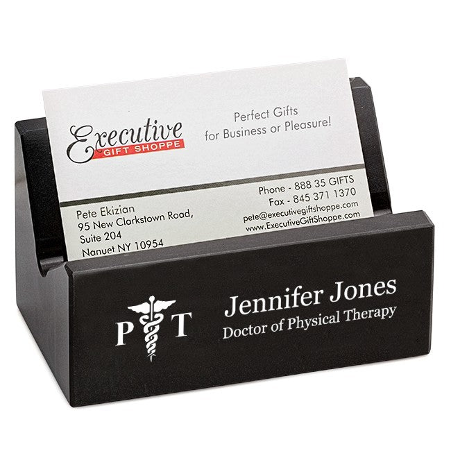 Physical Therapist's Desktop Business Card Holder