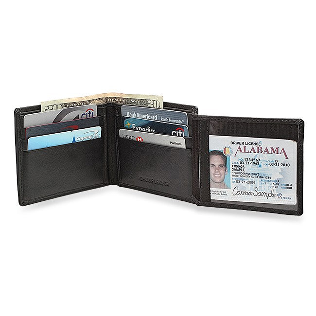 RFID Collection Bifold Wallet With ID Flap