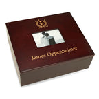 Crossing Golf Clubs Laser Engraved Treasure Box with Photo Frame