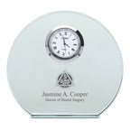 Dentist Personalized Round Crystal Desk Clock