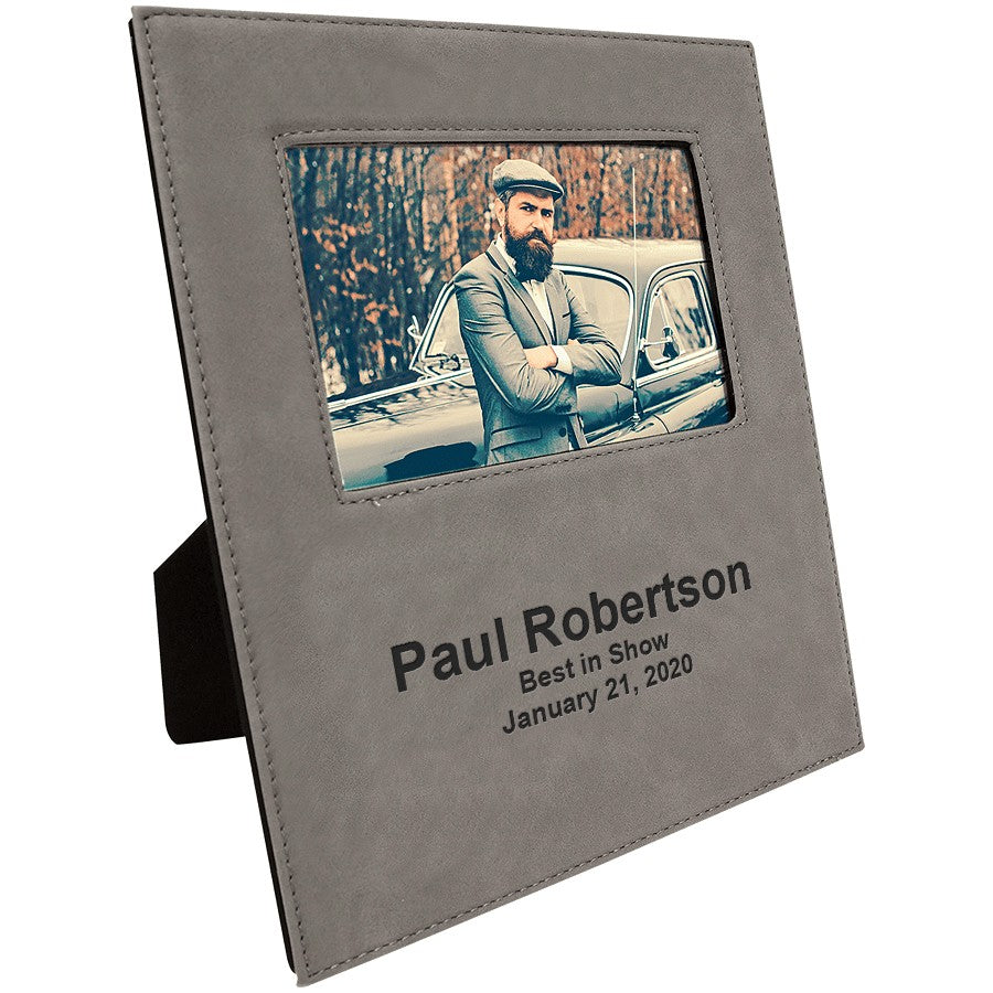 Gray 5" x 7" Picture Frame with Large Personalization Area