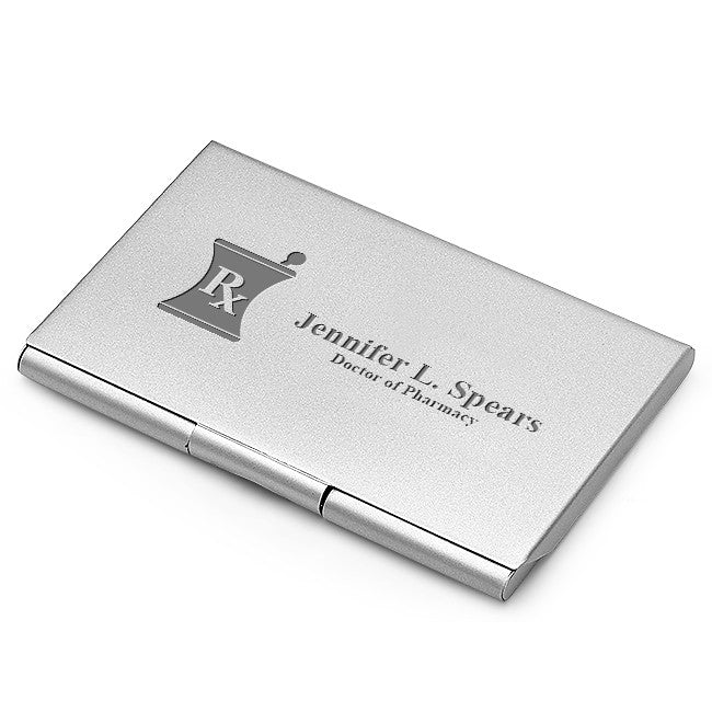 Pharmacist Theme Personalized Business Card Holder