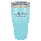 Personalized 30 Ounce Light Blue Polar Camel Tumbler