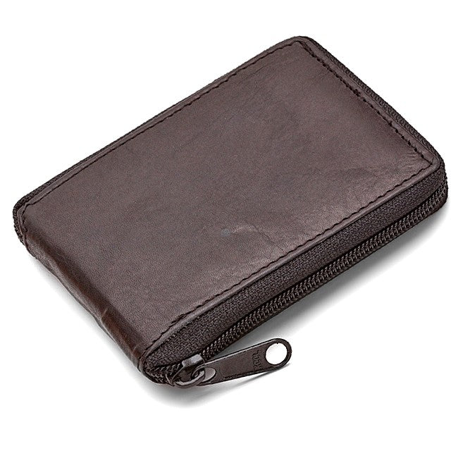 Men's Zip Around Wallet with ID Flap