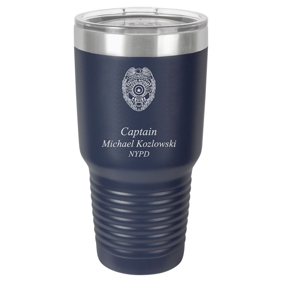 Police Officer's Personalized 30 Ounce Polar Camel Tumbler