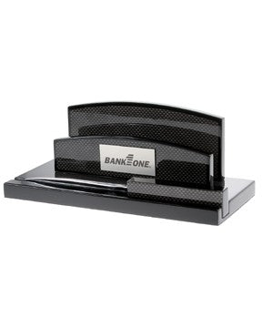Carbon Fiber Letter Holder and Letter Opener Desk Set