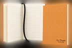 Personalized Cork Journal with Black Satin Bookmark