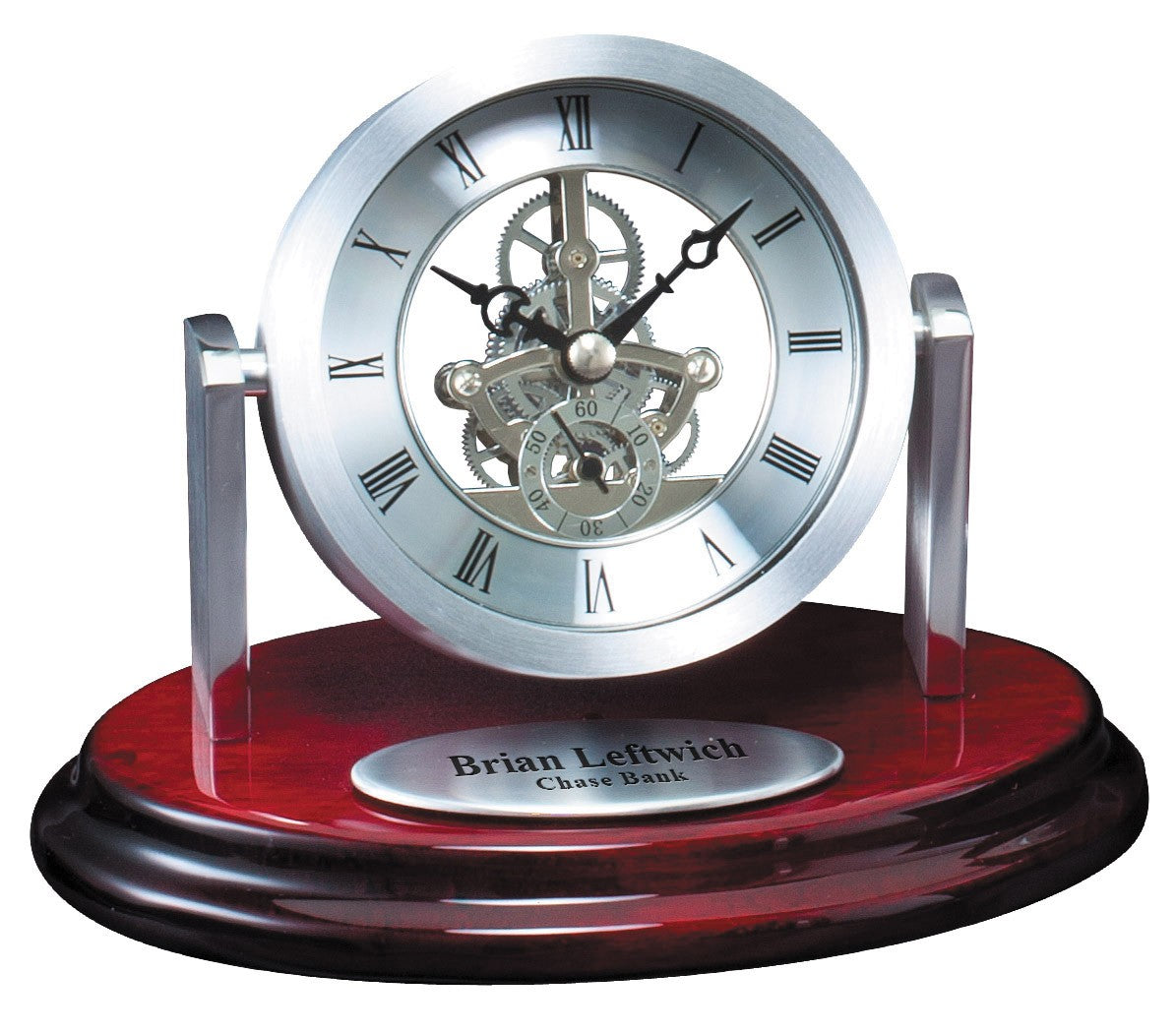 Rotating Skeleton Dial Desk Clock