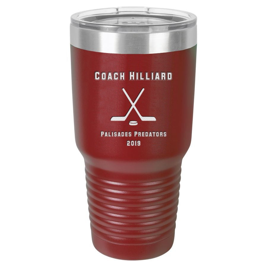 Hockey Coach's Maroon Polar Camel Tumbler