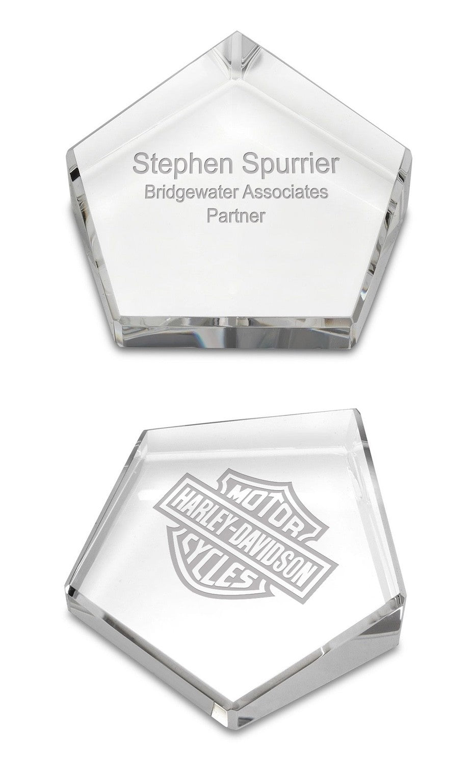 Laser Engraved Five Sided Paperweight & Desktop Award