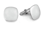 Sterling Silver Cushion Collection Engravable Cufflinks