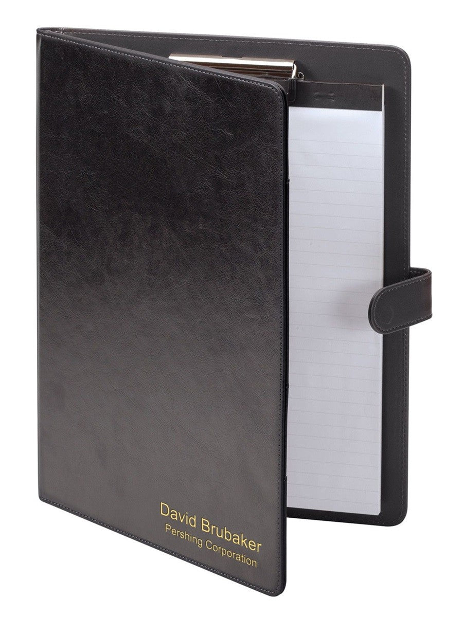 Black & Gold Personalized Portfolio with Notepad