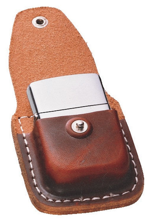 Zippo Lighter Pouch with Clip - Brown