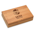 World's Best Mom Bamboo 2 Piece Wine Tool Set