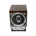 Ebony Burl Wood Single Watch Winder