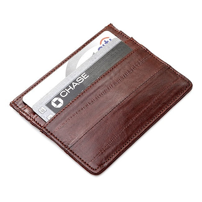 Eel Skin Credit Card Holder - Executive Gift Shoppe