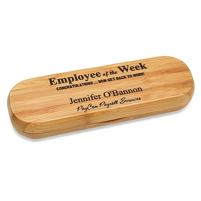 Employee Of The Week Bamboo Pen Set