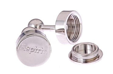 Aspirin cufflinks