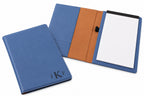 Navy Blue Small Portfolio & Notebook with Roman Monogram
