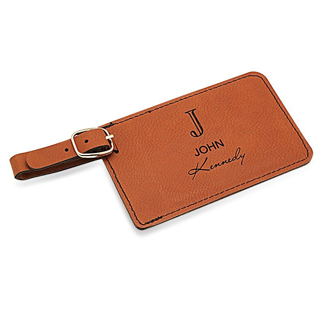 Full Name Monogram Rawhide Luggage Tag