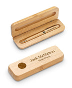 Soccer Themed Personalized Bamboo Pen and Box Set