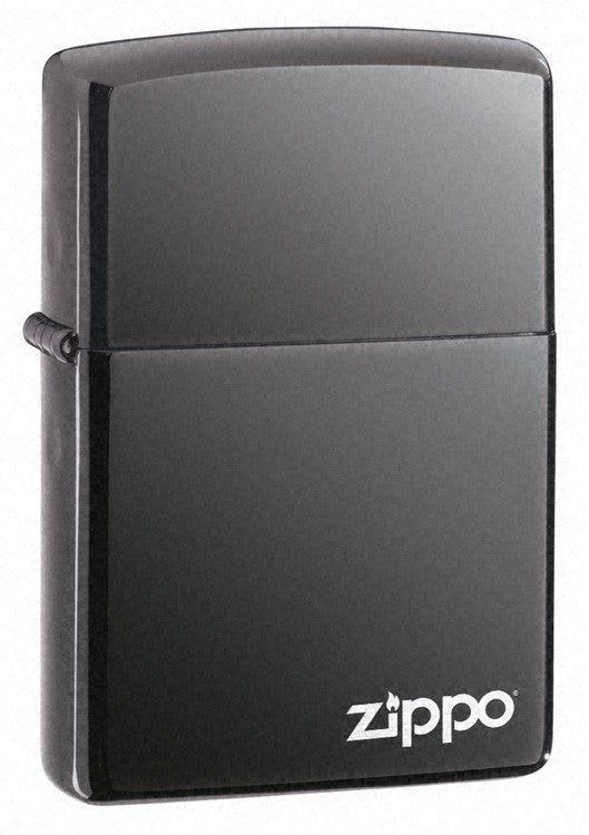 Black Ice with Zippo Logo Zippo Lighter - ID# 150ZL