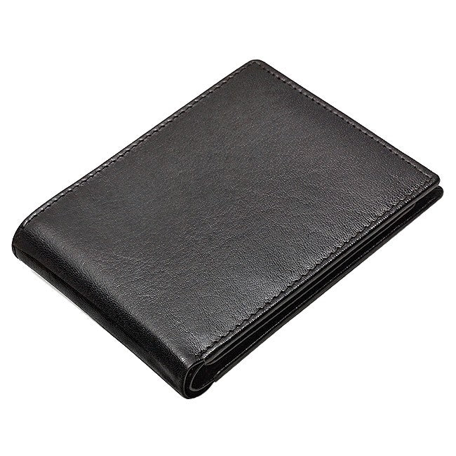 Classic Leather Bifold Wallet with ID Flap - Executive Gift Shoppe