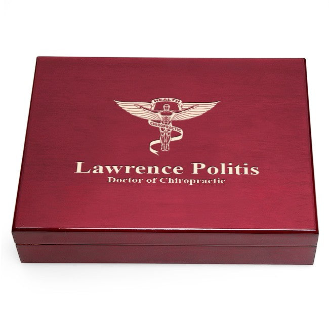 Personalized Chiropractor Theme Humidor
