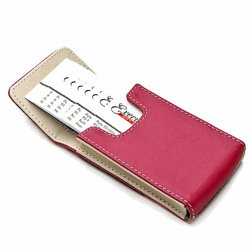 Pastel Pink Faux Leather Business Card Holder - Executive Gift Shoppe
