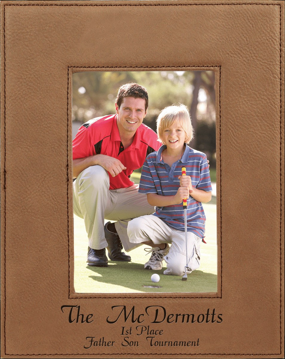 Personalized Dark Brown 4" x 6" Picture Frame