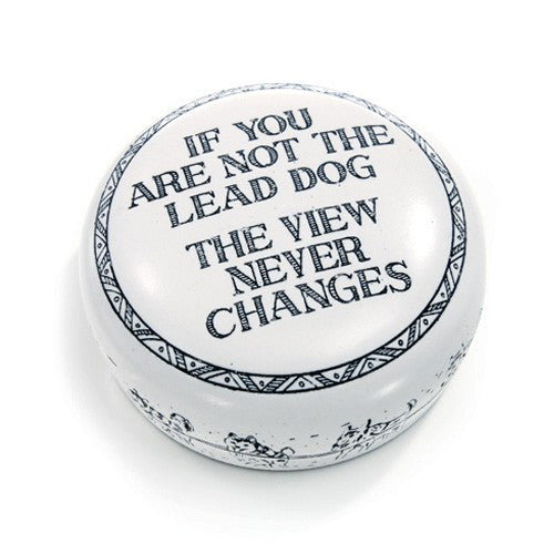 The Lead Dog Desktop Paperweight