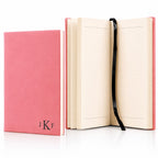 Pink Journal with Black Satin Bookmark with Roman Monogram